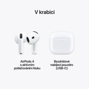 Vyhraj sluchátka Apple AirPods 4 s aktivním potlačováním hluku