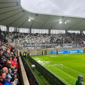 OBRAZEM: První zápas v nové fotbalové aréně vyhrál Hradec Králové
