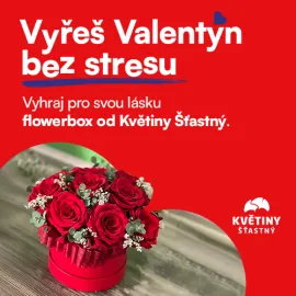 Vyhraj valentýnský flowerbox pro svou drahou polovičku od Květiny Šťastný