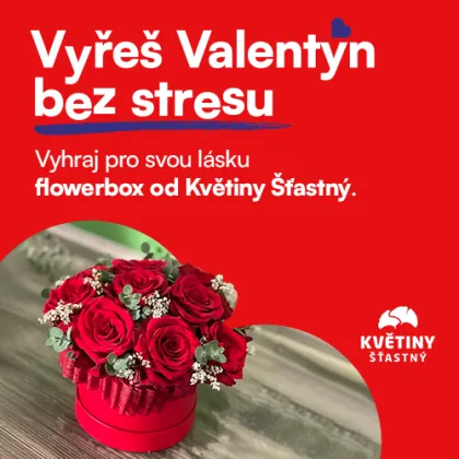 Vyhraj valentýnský flowerbox pro svou drahou polovičku od Květiny Šťastný