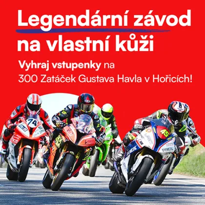 Vyhraj vstupenky na legendárních 300 zatáček Gustava Havla v Hořicích