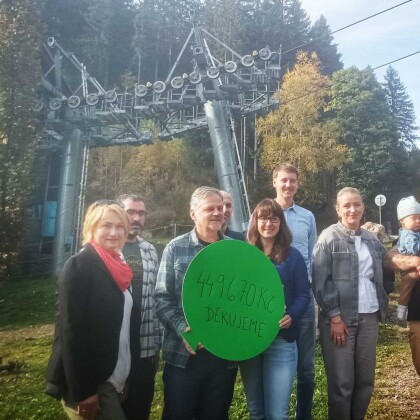 Lidé cestující na Sněžku vybrali půl milionu pro dětský hospic