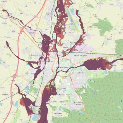 ON-LINE MAPA: Co všechno by mohla zaplavit stoletá voda?