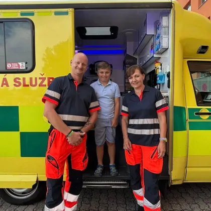 Devítiletý Šimon z Osic dostal od prezidenta medaili Za hrdinství